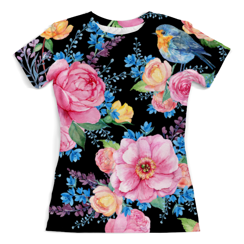 Printio Футболка с полной запечаткой (женская) Цветы printio футболка с полной запечаткой женская объемные цветы