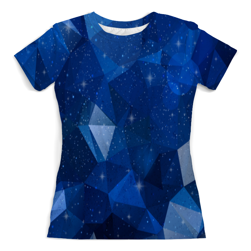 Printio Футболка с полной запечаткой (женская) Blue polygon printio футболка с полной запечаткой женская polygon star