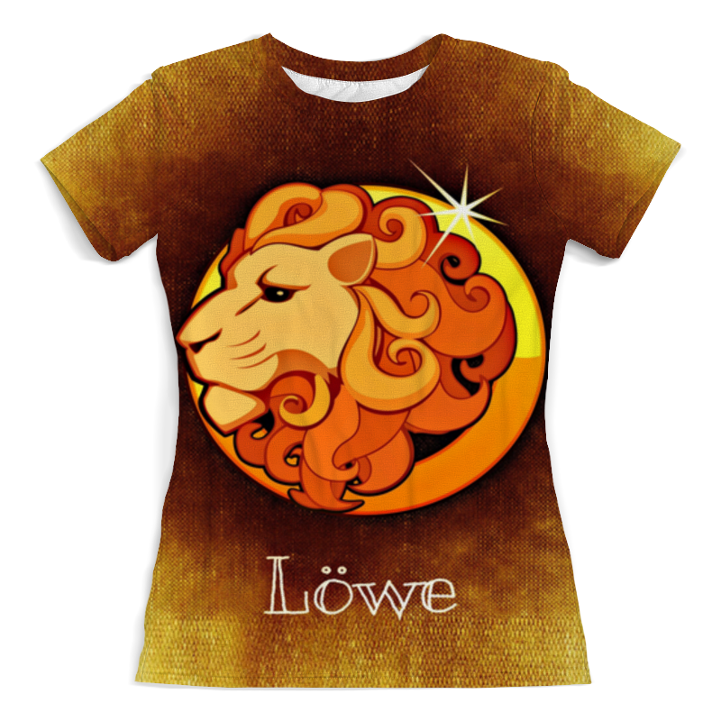 Printio Футболка с полной запечаткой (женская) Лев - серия зодиак printio футболка с полной запечаткой мужская лев зодиак