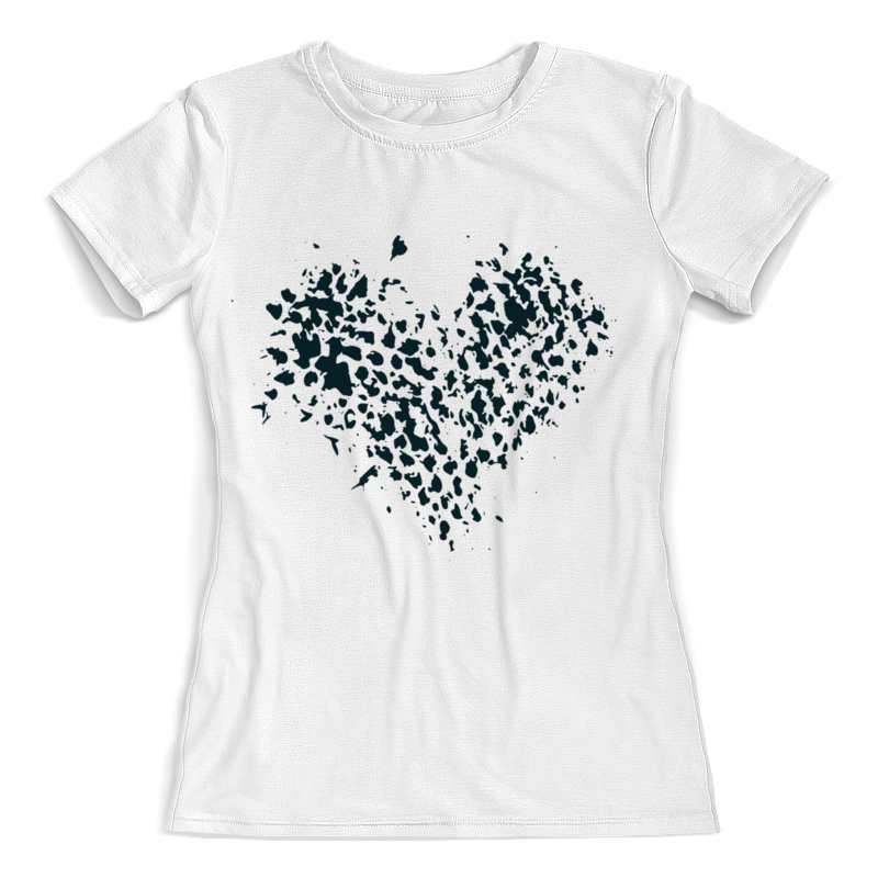 Printio Футболка с полной запечаткой (женская) Сердце printio футболка с полной запечаткой женская сердце любви