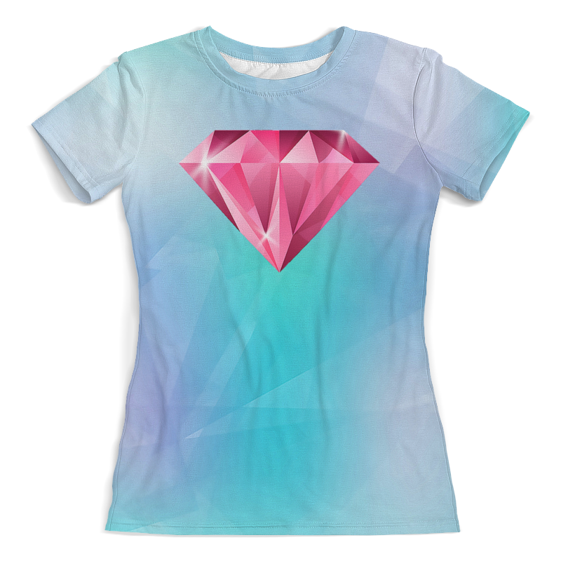 Printio Футболка с полной запечаткой (женская) Розовый кристалл printio футболка с полной запечаткой женская розовый кристалл