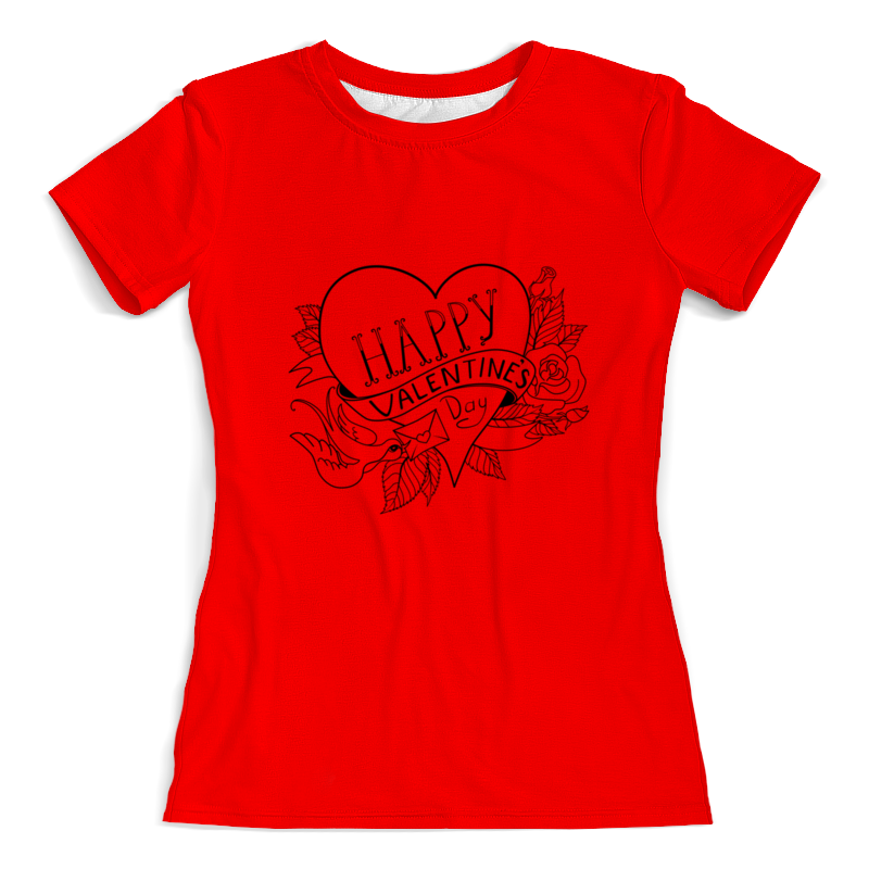 Printio Футболка с полной запечаткой (женская) День влюбленных printio футболка с полной запечаткой женская вальс влюбленных