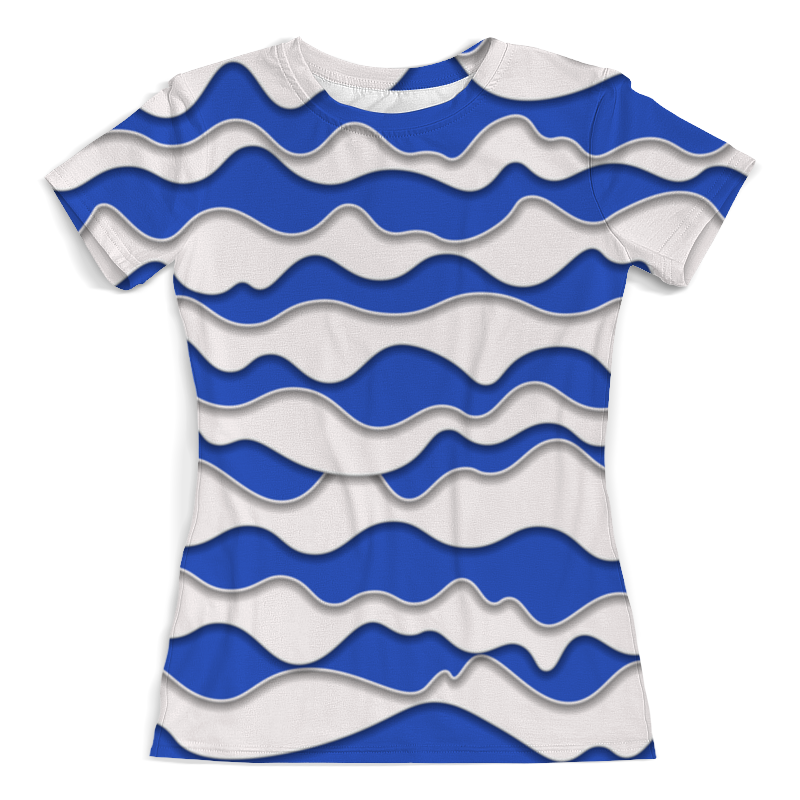 Printio Футболка с полной запечаткой (женская) Абстрактные волны printio футболка с полной запечаткой для мальчиков абстрактные морские волны