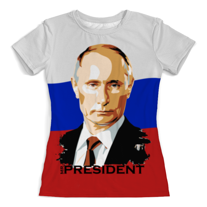 Printio Футболка с полной запечаткой (женская) Мистер президент printio футболка с полной запечаткой мужская мистер президент
