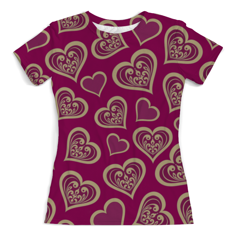 Printio Футболка с полной запечаткой (женская) Сердце printio футболка с полной запечаткой женская день св валентина