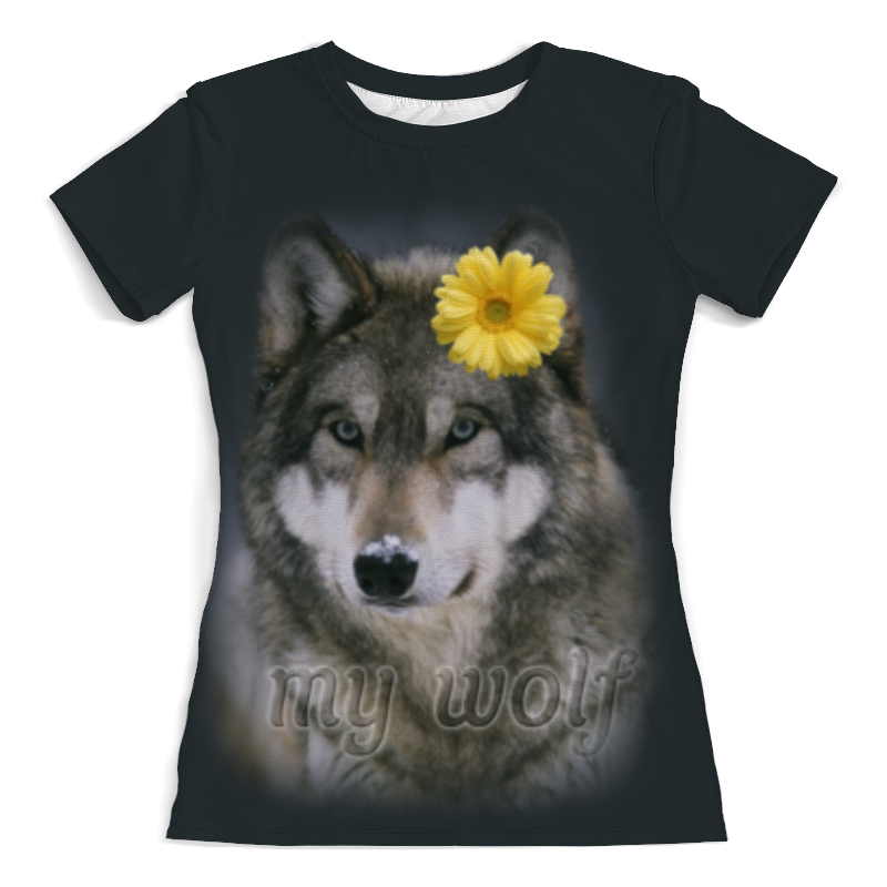 Printio Футболка с полной запечаткой (женская) Мой волк printio футболка с полной запечаткой женская белый волк