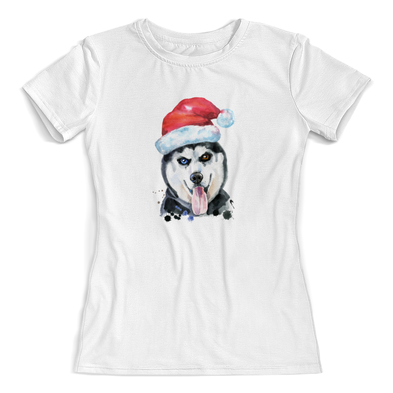 Printio Футболка с полной запечаткой (женская) Хаски