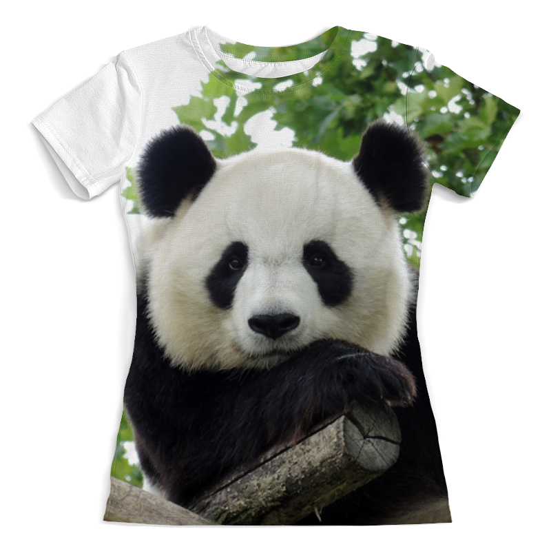 Printio Футболка с полной запечаткой (женская) Панда printio футболка с полной запечаткой женская панда на велосипеде