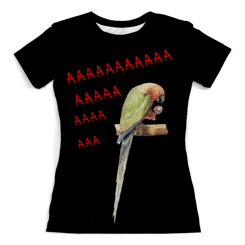Printio Футболка с полной запечаткой (женская) Кричащий попуг printio футболка с полной запечаткой мужская кричащий попуг