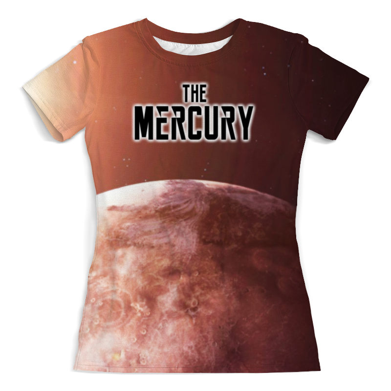 Printio Футболка с полной запечаткой (женская) The mercury (the planet) printio футболка с полной запечаткой для девочек the mercury the planet