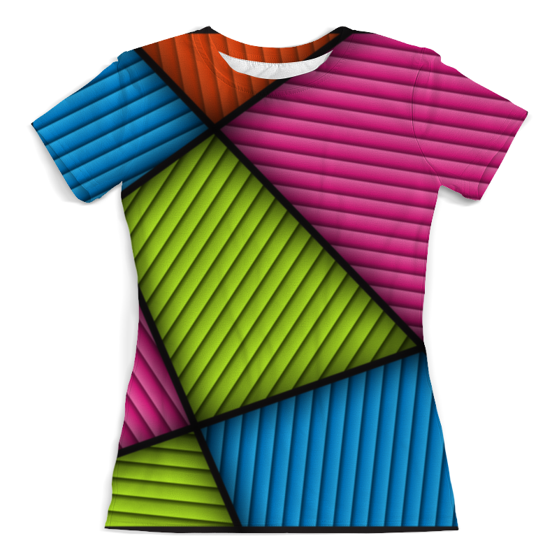 Printio Футболка с полной запечаткой (женская) Цветная абстракция printio футболка с полной запечаткой для девочек разноцветная абстракция