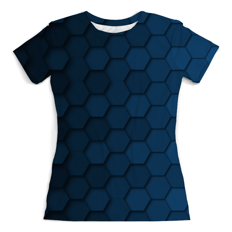 Printio Футболка с полной запечаткой (женская) Синяя абстракция printio футболка с полной запечаткой мужская синий абстрактный