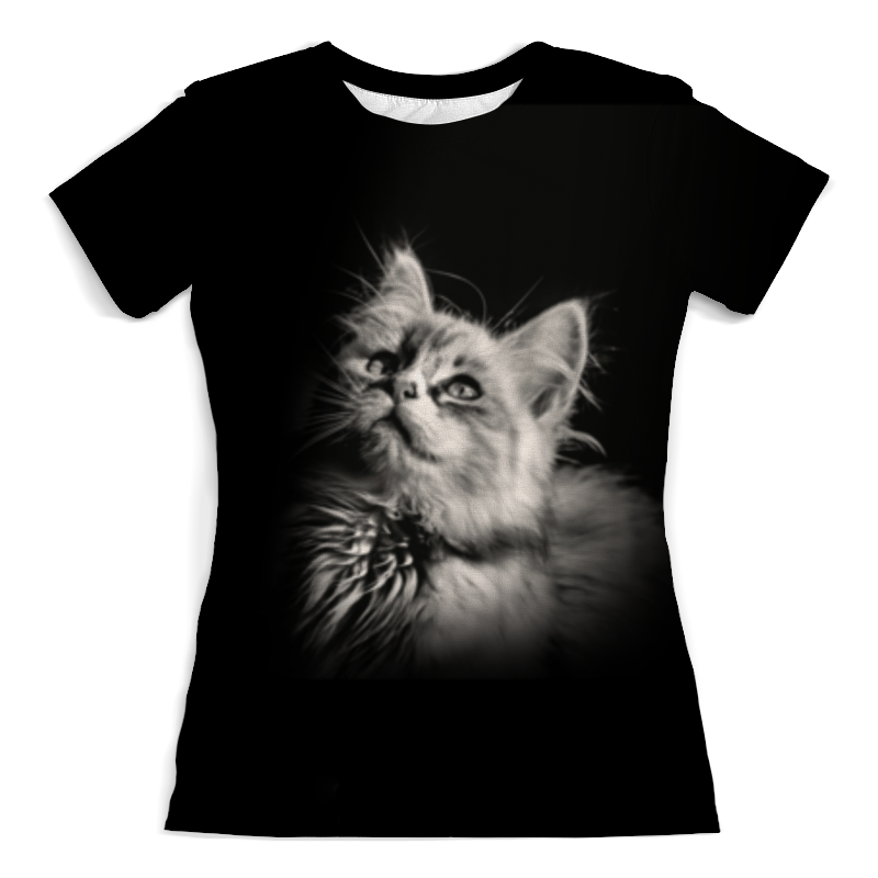 printio футболка с полной запечаткой женская домашняя кухня женская с полной запечаткой Printio Футболка с полной запечаткой (женская) Котенок