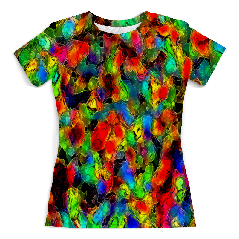 Printio Футболка с полной запечаткой (женская) Цветные пятна printio футболка с полной запечаткой женская цветные пятна