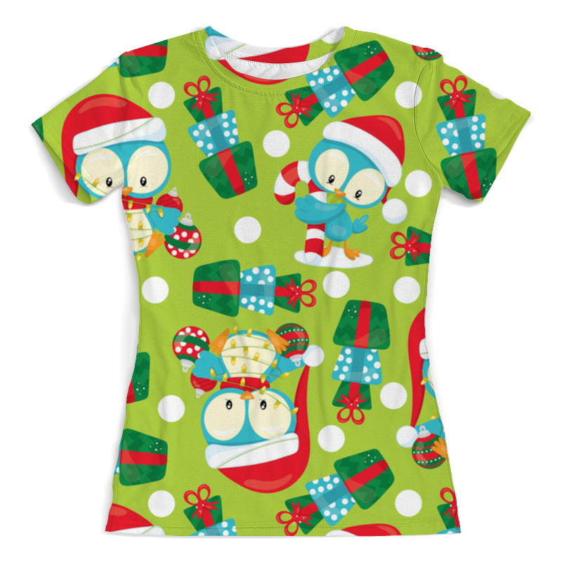 Printio Футболка с полной запечаткой (женская) Совенок