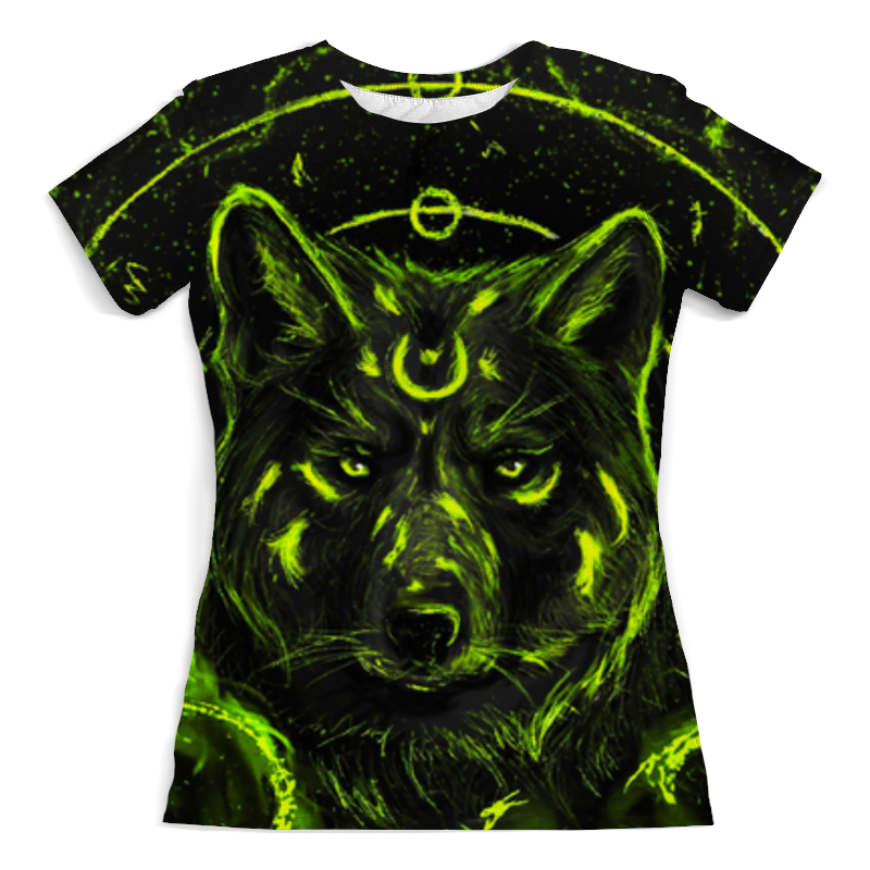 Printio Футболка с полной запечаткой (женская) Волк неон printio футболка с полной запечаткой мужская волк неон