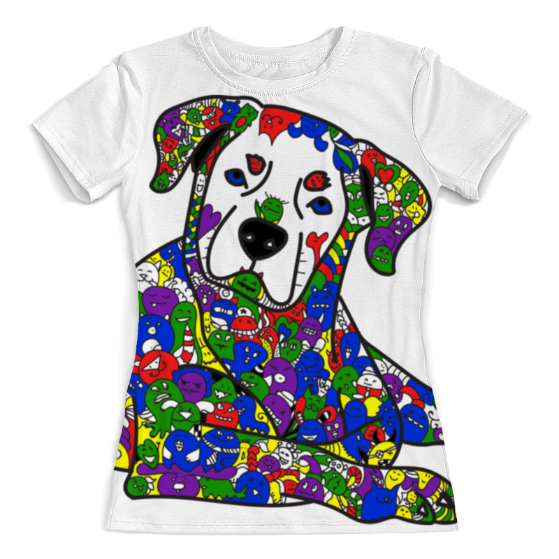 Printio Футболка с полной запечаткой (женская) Собака из дудл монстров printio футболка с полной запечаткой женская дудл монстрики