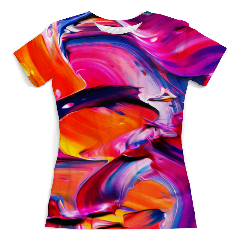 Printio Футболка с полной запечаткой (женская) Узор красками printio футболка с полной запечаткой мужская узор красками