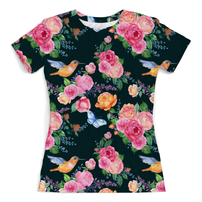 Printio Футболка с полной запечаткой (женская) Цветы printio футболка с полной запечаткой женская цветы ирис