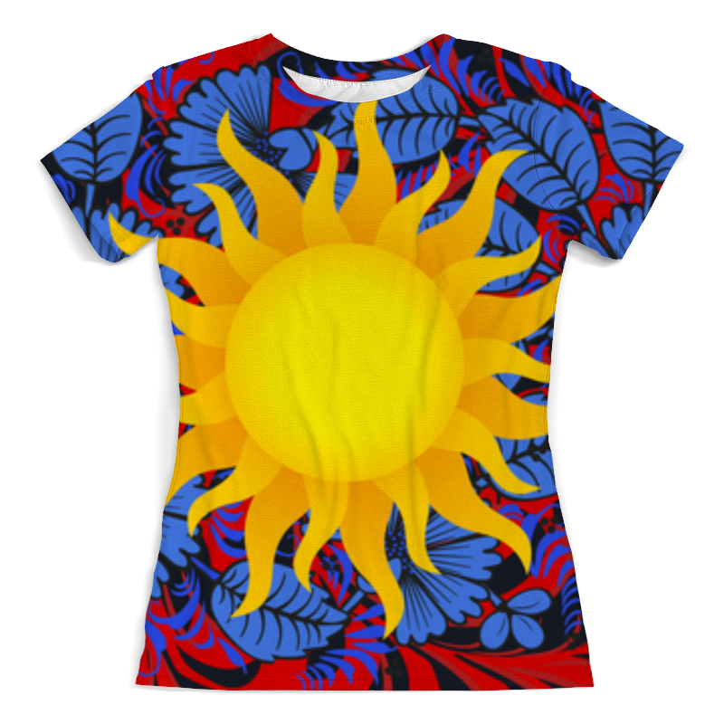Printio Футболка с полной запечаткой (женская) Солнце printio футболка с полной запечаткой женская зима мороз солнце