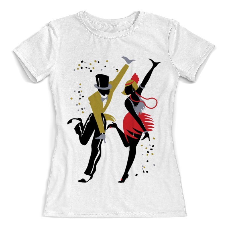 Printio Футболка с полной запечаткой (женская) Танцы. чарльстон printio футболка с полной запечаткой женская танцы ритм