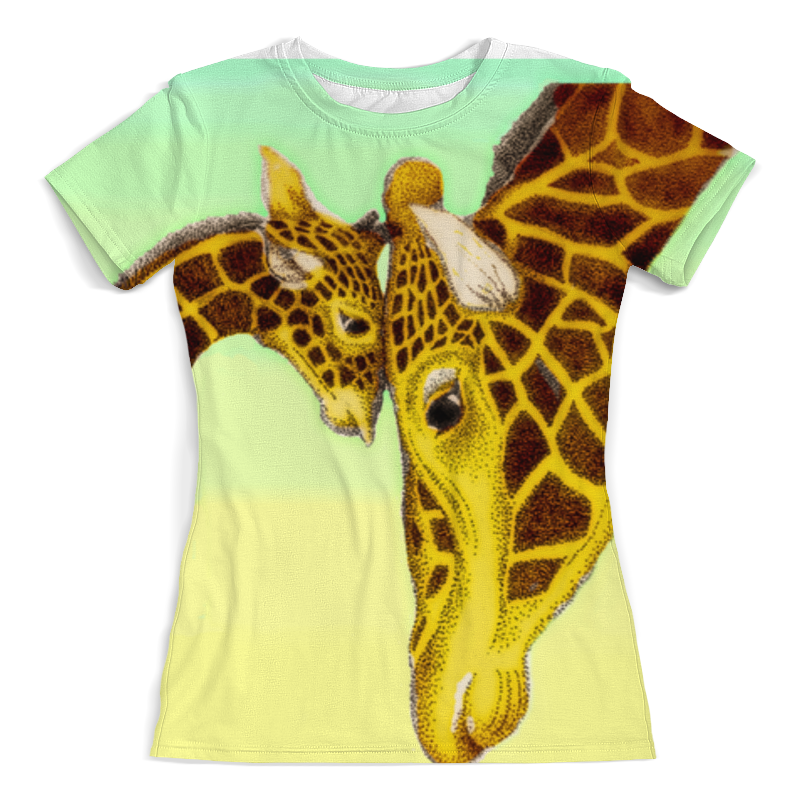 Printio Футболка с полной запечаткой (женская) Жирафы (1) printio футболка с полной запечаткой женская жирафы в сладком лесу