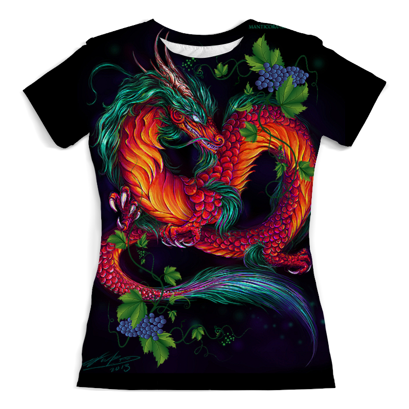 Printio Футболка с полной запечаткой (женская) Драконы фэнтези printio футболка с полной запечаткой женская драконы фэнтези