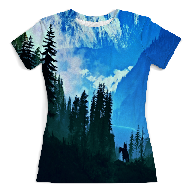 Printio Футболка с полной запечаткой (женская) Елки в горах printio футболка с полной запечаткой мужская елки в горах