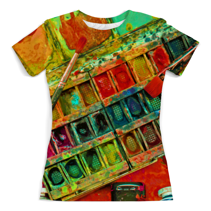 Printio Футболка с полной запечаткой (женская) акварельные краски printio футболка с полной запечаткой мужская акварельные краски