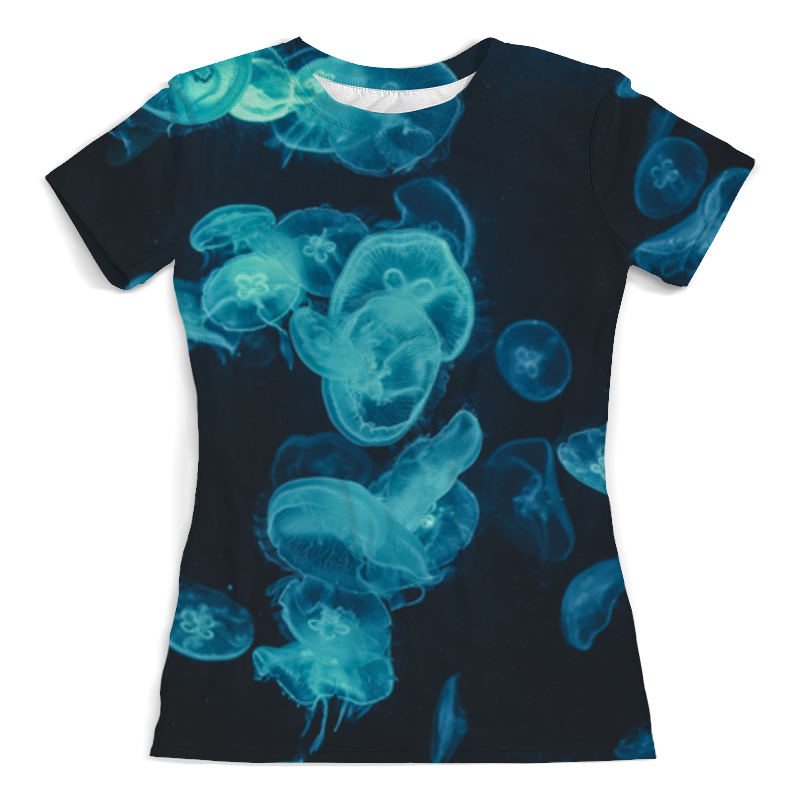 Printio Футболка с полной запечаткой (женская) Морские медузы printio футболка с полной запечаткой женская морские ракушки