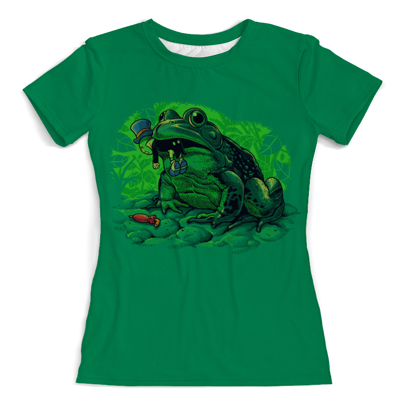 Printio Футболка с полной запечаткой (женская) Жаба с кузнечиком printio футболка с полной запечаткой для девочек жаба с кузнечиком
