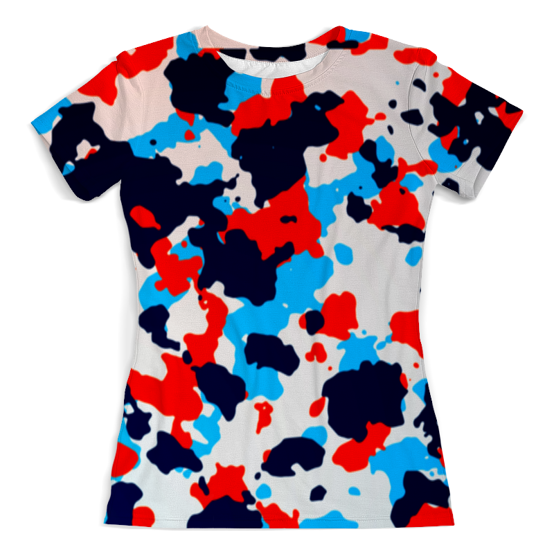 Printio Футболка с полной запечаткой (женская) Цветной камуфляж printio футболка с полной запечаткой женская куб цветной