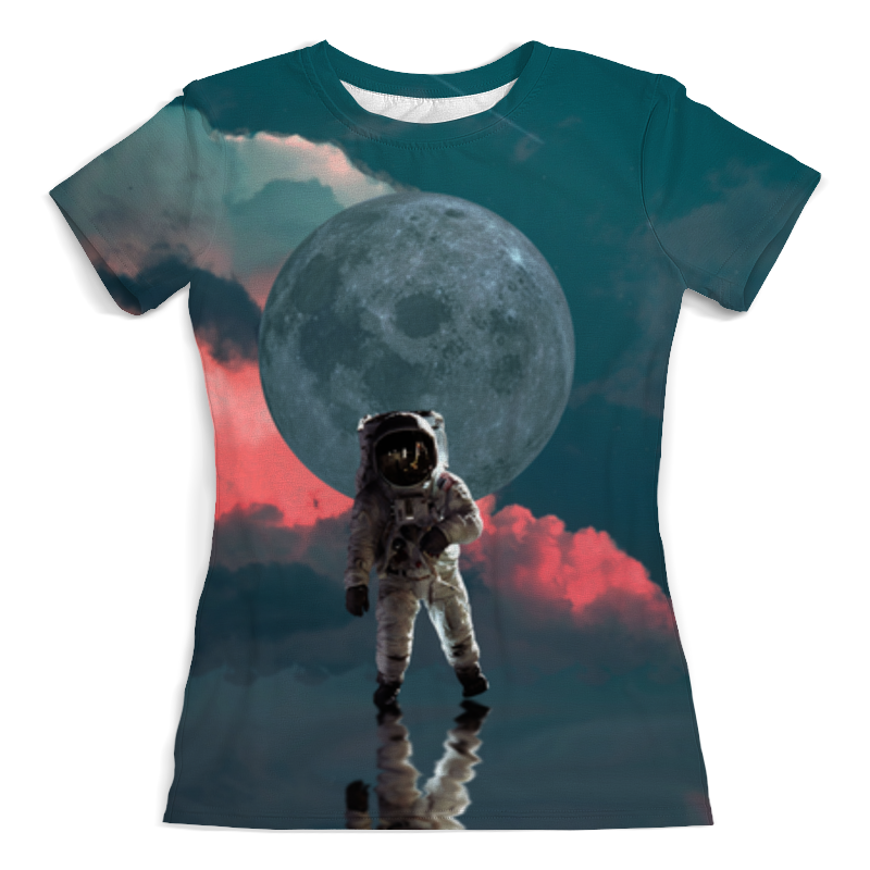 Printio Футболка с полной запечаткой (женская) Космонавт астронавт printio футболка с полной запечаткой мужская космонавт астронавт