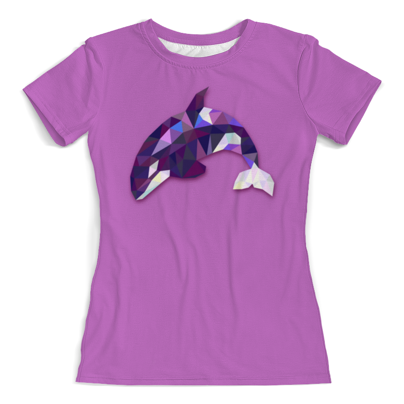 Printio Футболка с полной запечаткой (женская) Дельфинчик printio футболка с полной запечаткой женская акула и дельфинчик