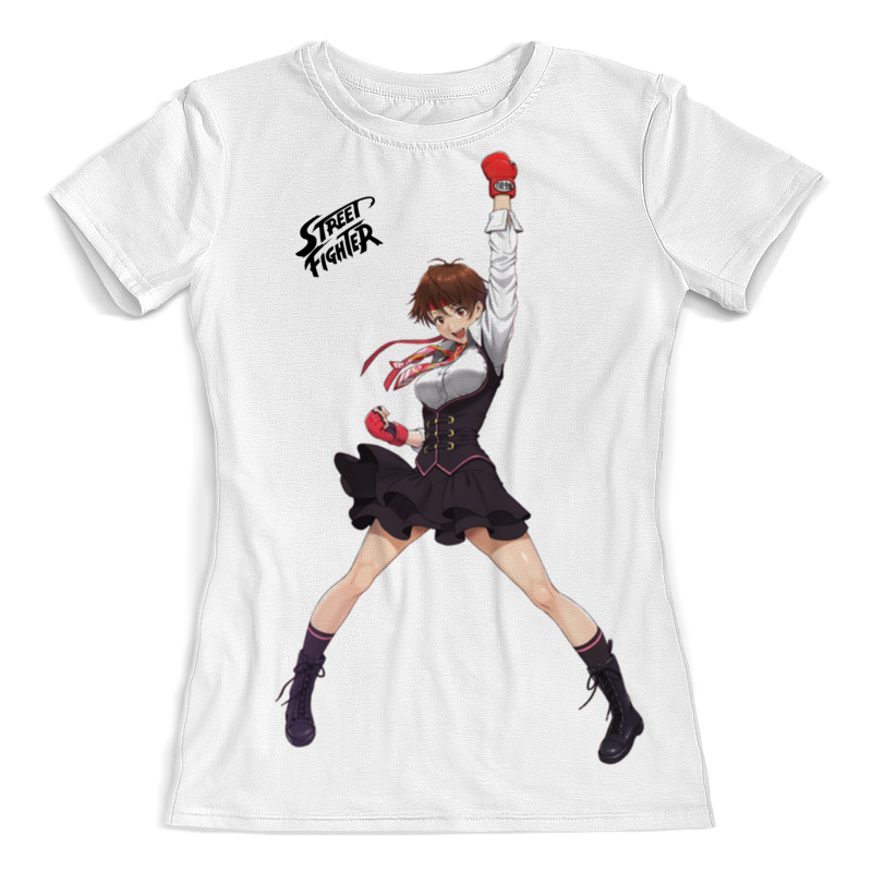 Printio Футболка с полной запечаткой (женская) Kasugano sakura street fighter printio футболка с полной запечаткой для мальчиков street fighter
