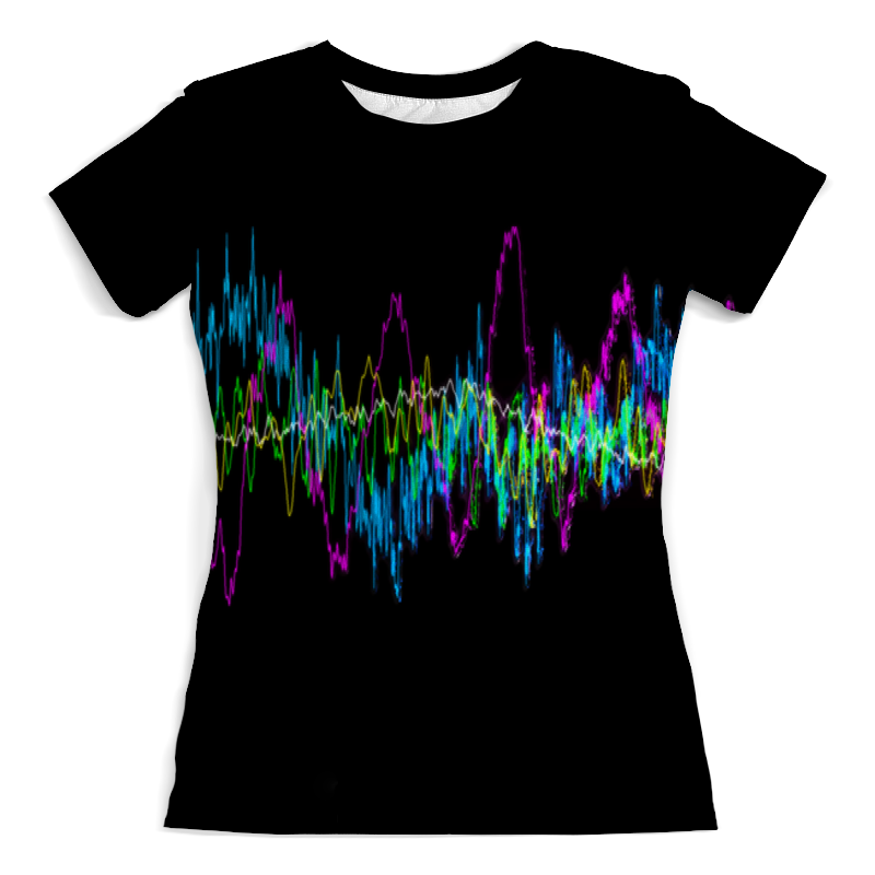 Printio Футболка с полной запечаткой (женская) Звуковая волна printio футболка с полной запечаткой женская звуковая волна
