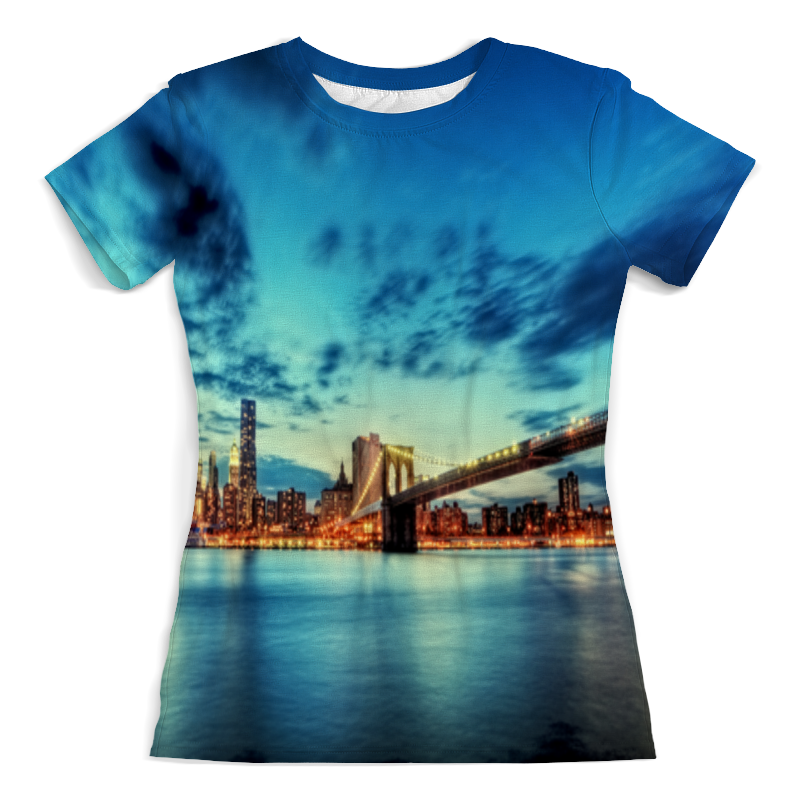 printio футболка с полной запечаткой для девочек шпионский мост Printio Футболка с полной запечаткой (женская) Бруклинский мост