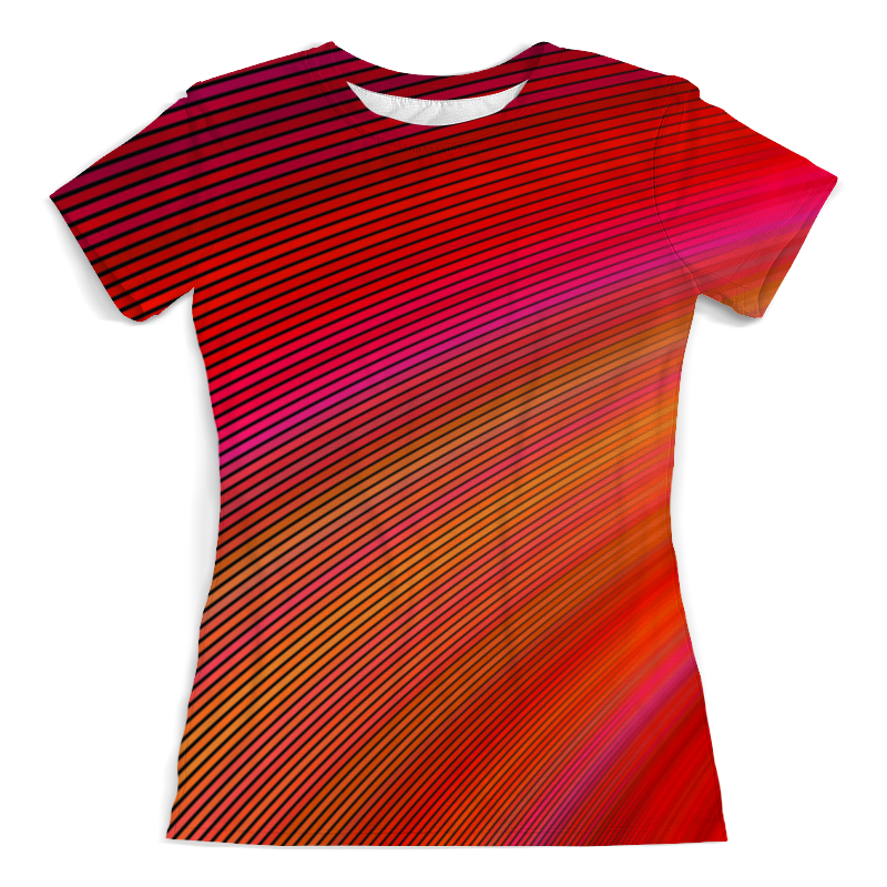Printio Футболка с полной запечаткой (женская) Радуга printio футболка с полной запечаткой женская музыка в цветах радуги