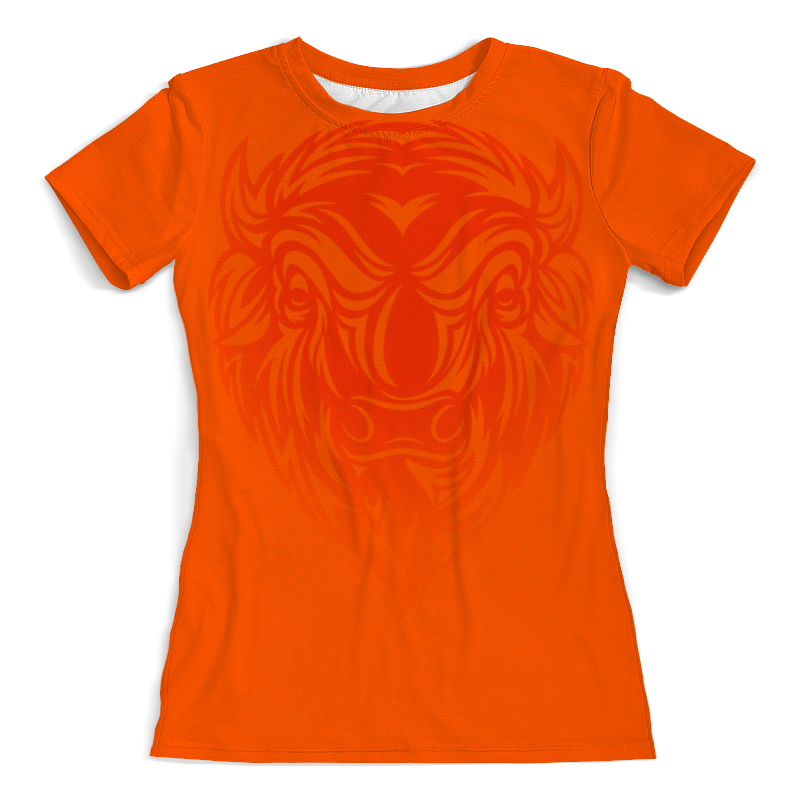 Printio Футболка с полной запечаткой (женская) Огненный бизон printio футболка с полной запечаткой женская огненный дракон