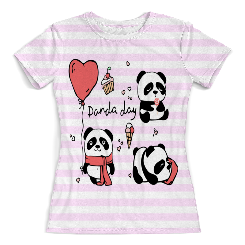 Printio Футболка с полной запечаткой (женская) Panda day printio футболка с полной запечаткой женская valentines day