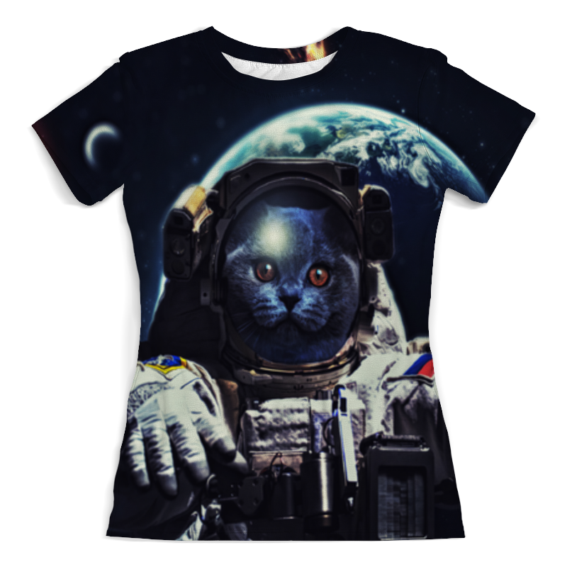 Printio Футболка с полной запечаткой (женская) Космонавт