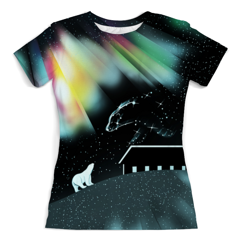 Printio Футболка с полной запечаткой (женская) Полярная ночь футболка dreamshirts ктулху звездная ночь женская черная l