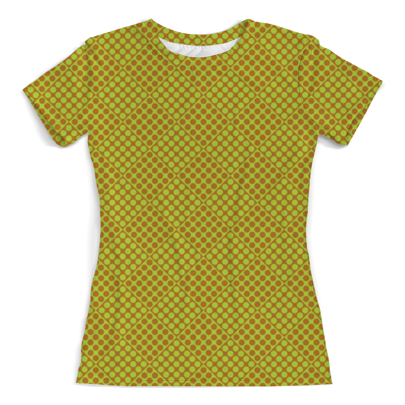printio футболка с полной запечаткой женская горох в квадрате Printio Футболка с полной запечаткой (женская) Горох в квадрате