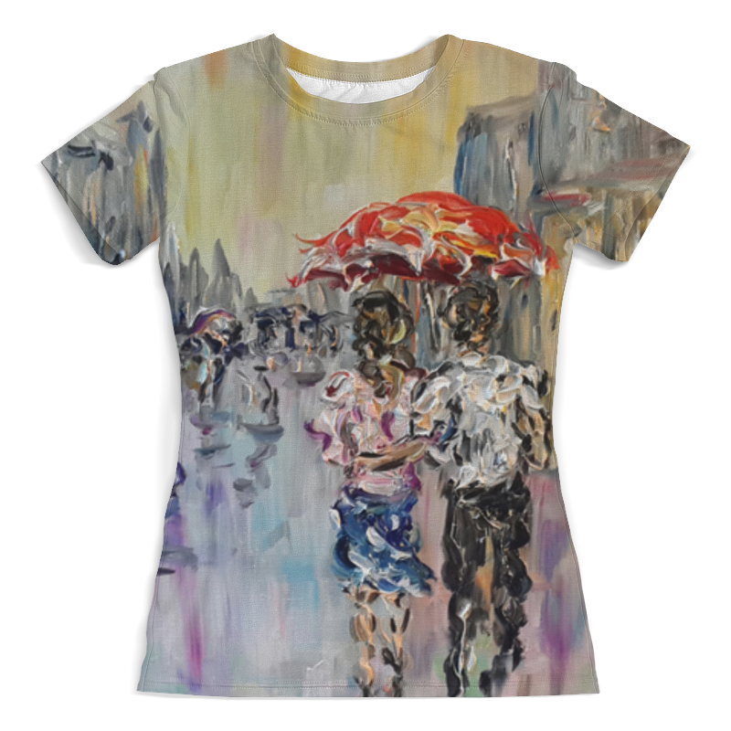 Printio Футболка с полной запечаткой (женская) Дождь printio футболка с полной запечаткой женская алмазный дождь