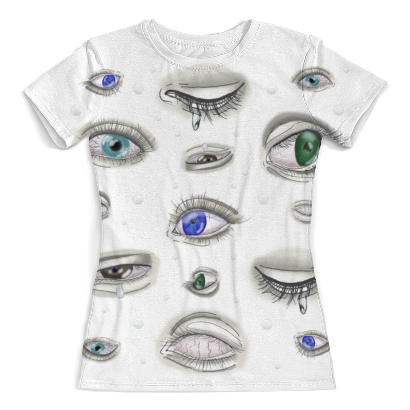 Printio Футболка с полной запечаткой (женская) Глаза в глаза printio футболка с полной запечаткой женская летняя пора