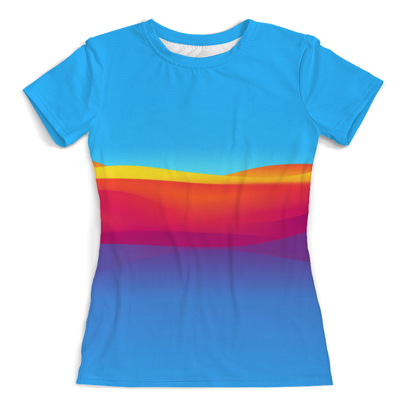 printio футболка с полной запечаткой для девочек радуга мечта Printio Футболка с полной запечаткой (женская) Радуга, мечта