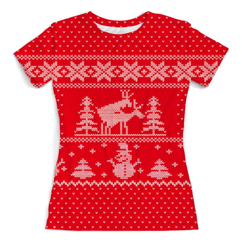 Printio Футболка с полной запечаткой (женская) Олени