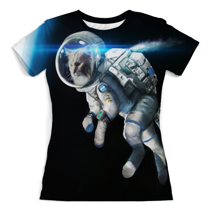 Printio Футболка с полной запечаткой (женская) Кот в космосе printio футболка с полной запечаткой женская кот в космосе