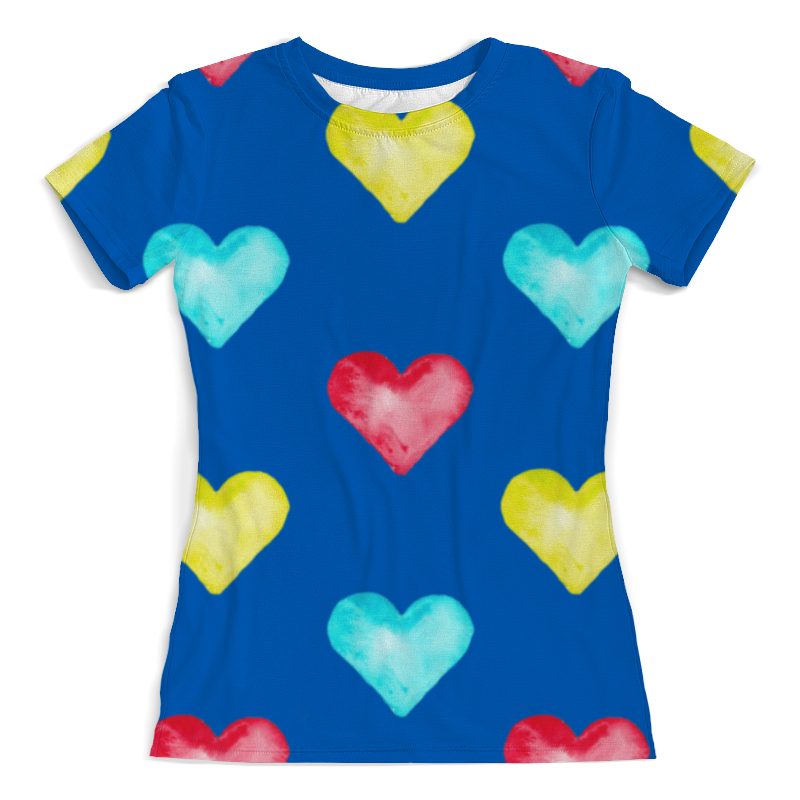 printio футболка с полной запечаткой женская сердце и стрелы Printio Футболка с полной запечаткой (женская) Сердце