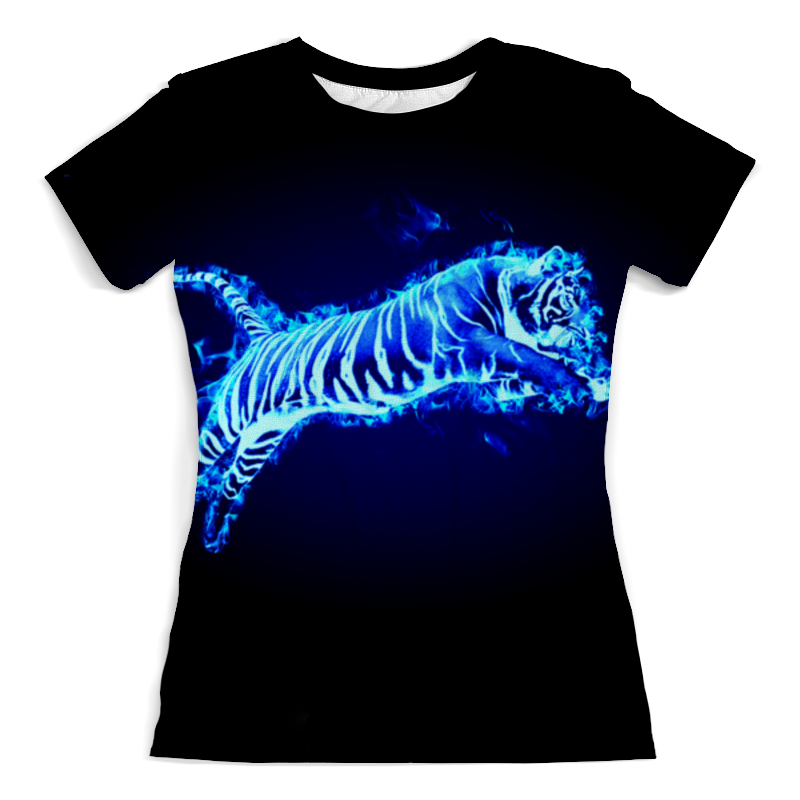 Printio Футболка с полной запечаткой (женская) Тигр прыгает printio футболка с полной запечаткой женская тигр арт